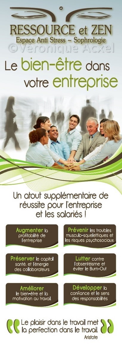 Bien-être en entreprise  -Recto- Ressource et Zen